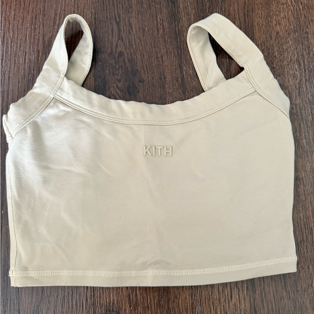 KITH Beige Women’s Terra Low Impact Active Tank Size Small